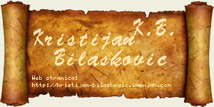 Kristijan Bilašković vizit kartica